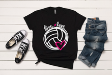 Load image into Gallery viewer, Live Love Volleyball T-Shirt
